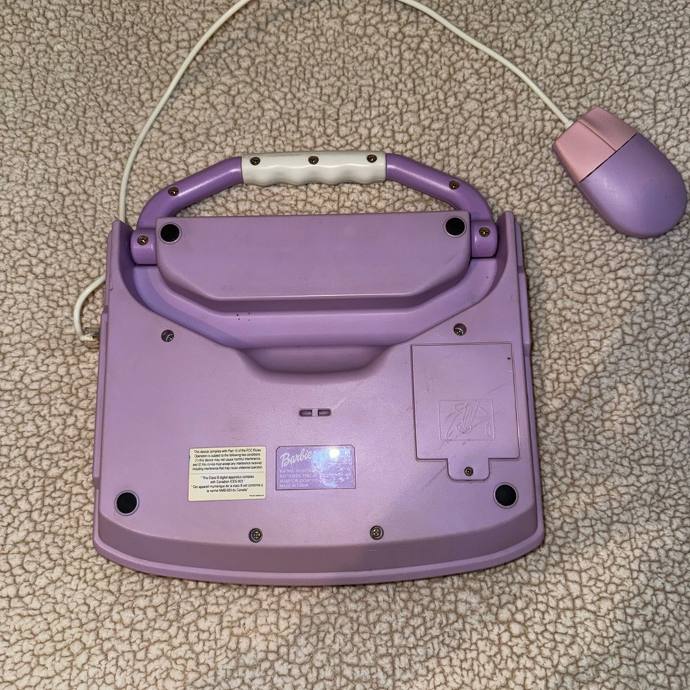 Barbie- 2000s B-Book Learning Laptop with Mouse - Picture 5 of 8
